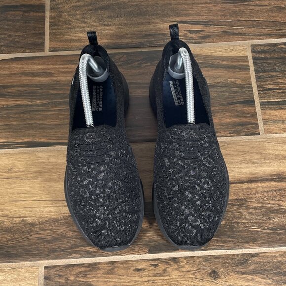 Skechers Ultra Flex Weekend Trip Womens Size 7.5 Shoes Black Slip On Sneakers - Picture 12 of 13